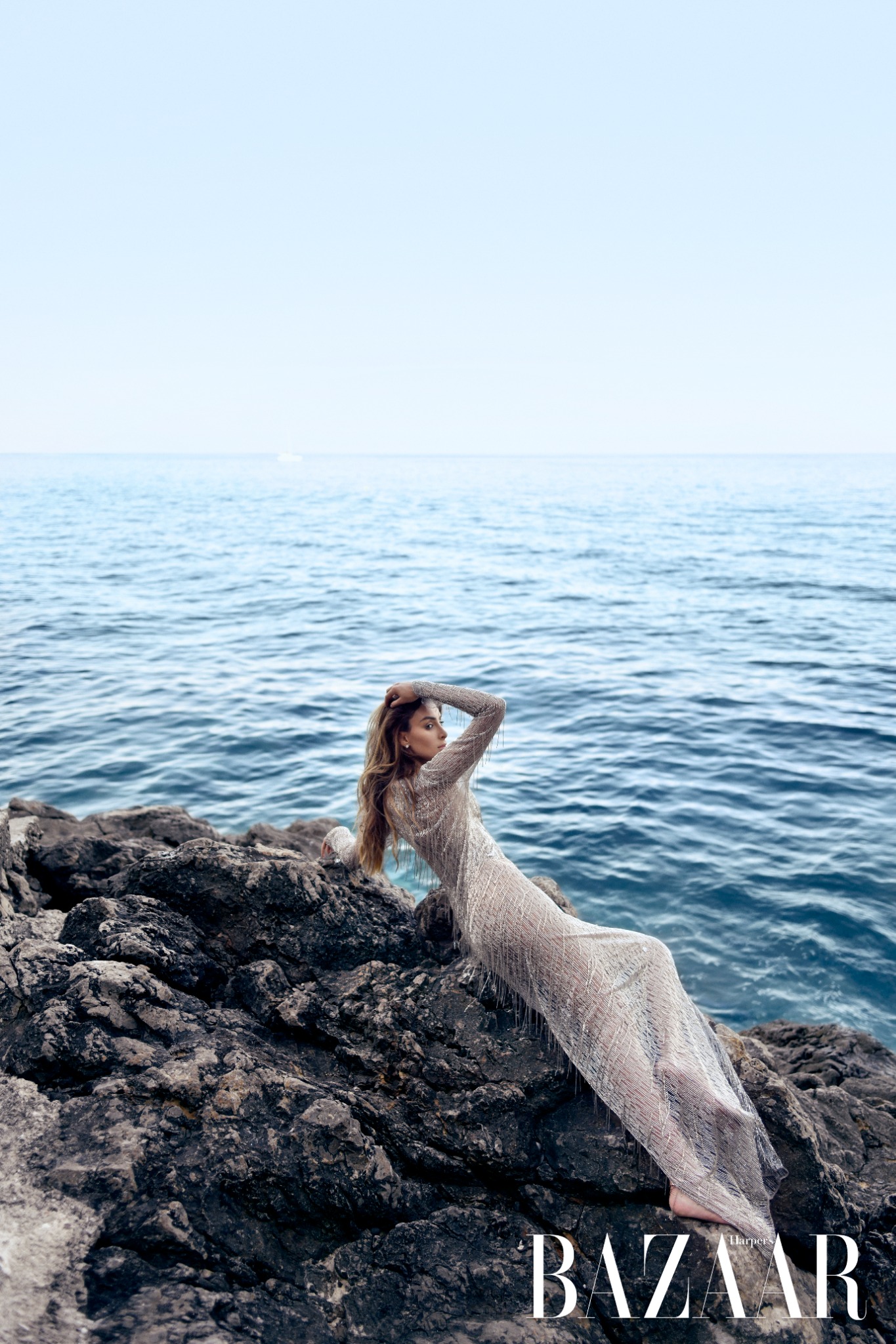 Amanda Ford Harper Bazaar seaside editorial